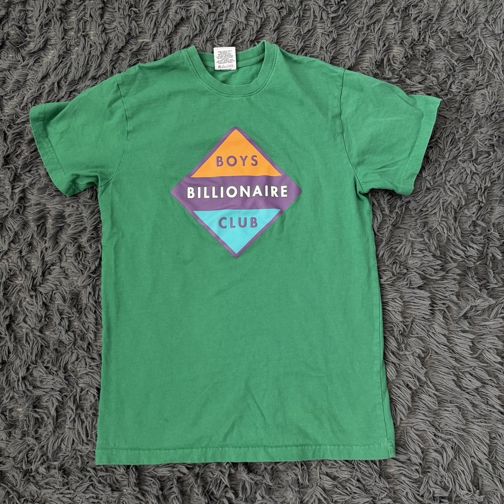 Billionaire Boys Club Diamond Logo Shirt Men's Size Medium Green Short Sleeve
